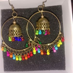 Multi Colour With Light Wait Earrings