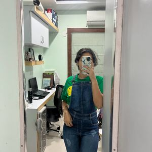 Blue Casual Overalls