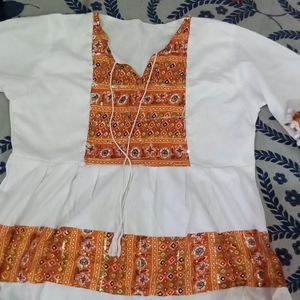 Beautiful Tunic Top Fr Festival And Casual Wear