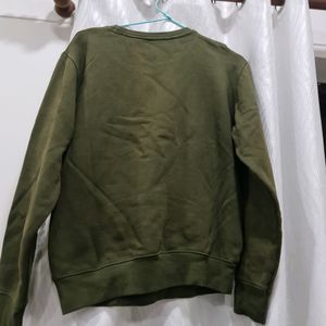 Sweatshirt In Olive Colour