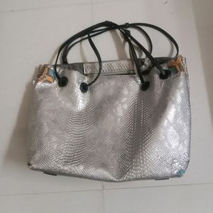 Silver L Sized Handbag