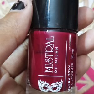 Mistral Of Milan Deep Cherry Nail Polish