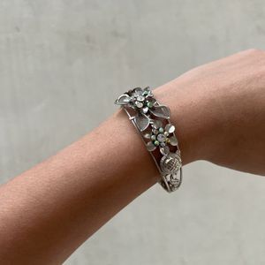 Silver Flower Bracelet