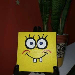 spongbob cartoon canvas art (5x5)