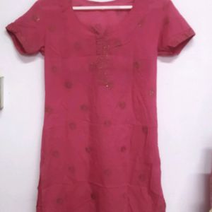 Pink Kurti Top