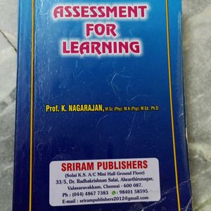 B. Ed Book Assessment For Learning