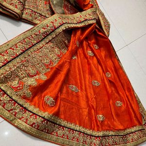 Very Beautiful Heavy Work Saree 🧡