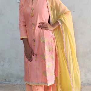 Suit, Salwar And Dupatta (3peice Set)