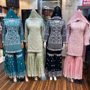 Pakistani Sharara set full embroidery  Works