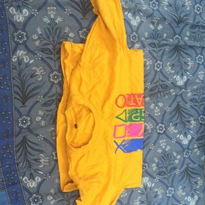 Yellow Shein T-shirt