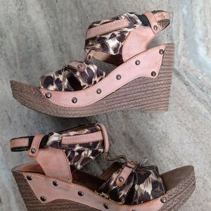 Leopard Printed Wedge Heel