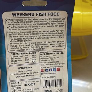 Fish Tank With Chlorine And Food