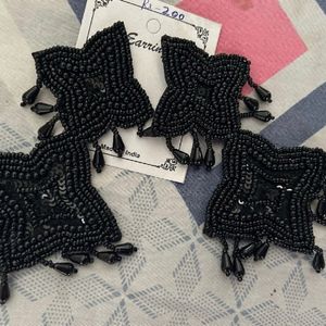 Black Handmade Earrings