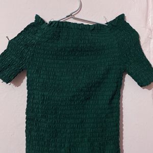 Crop Top - Dark Green