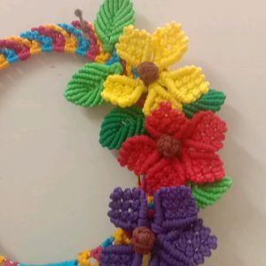 Macrame Flower Wall Henging