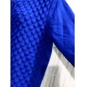 Blue Soft Cardigan sweater For Women's