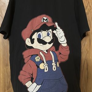 black bonkers mario tshirt