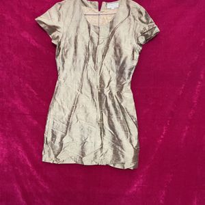 Short Kurti golden Coloured