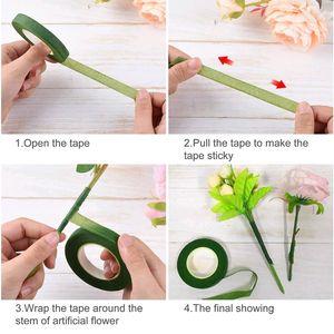 15 Pcs Floral Tape Green