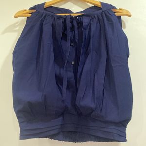 Navy Blue Top With Attrcative Deisgn