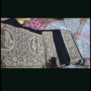 New Heavy Bridal Saree With Plastic Box