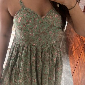 Block Print Bustier Dress