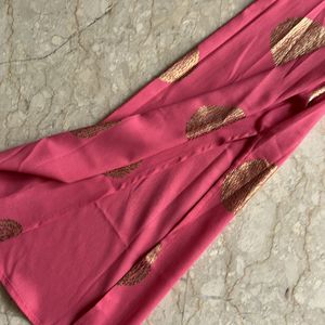 One Shoulder Foiled Kurta + Pant