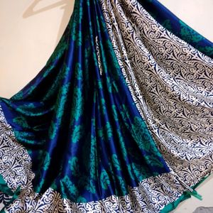 Art Silk Saree Floral Print With Blouse