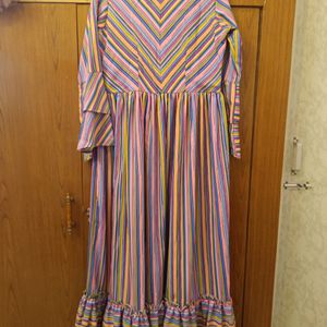 Inddus Candystriped Partywear Dress For Sale