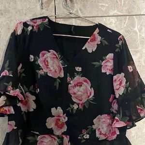 Flower Print Top