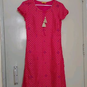 Aurelia Magenta A- Line Kurta