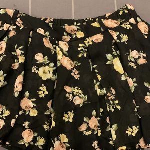 Floral Mini Skirt (halfpant Inside)