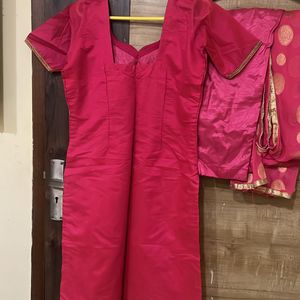 Gajri Pink Tailor Maid Salwar Suit