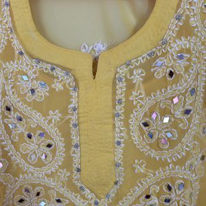 Lukhnavi work Kurti