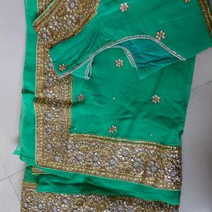 Sea Green Saree