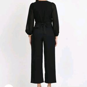 V&M Pleated Full Sleeves Jumpsuit