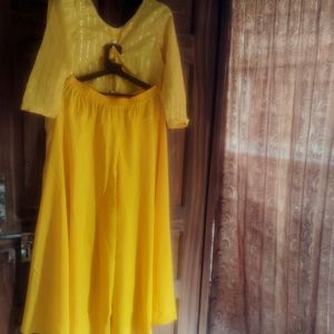 Haldi wedding Party  wear Kurta Palazzo