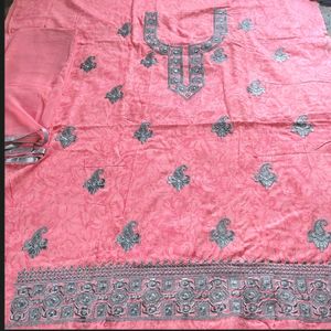 Thread Wok Pure Cotton Punjabi Suit Material