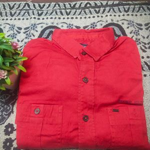 Red Clr Shirt For Men