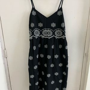 Black Embroidered Dress