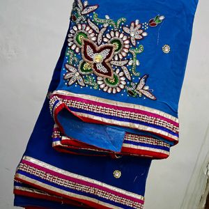 Heavy Work Saree For Diwali Or Wedding