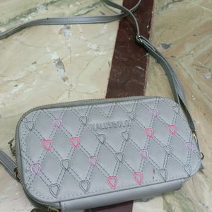 Grey Colour Girlish Sling Bag