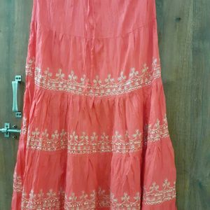 Long Skirt With Beautiful Flayer Size L