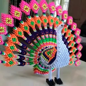 3d Origami Peacock