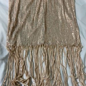 Gold Sequinned Cocktail Dress