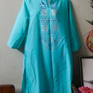 Unused|🩵 Color Kurta Palazzo|XXL