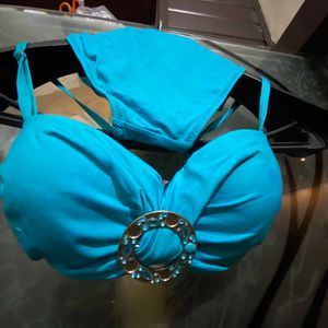 Blue Beach Bikini Set