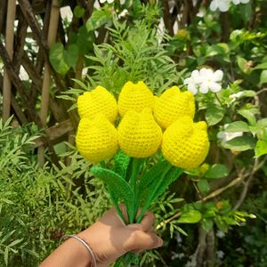 Crochet Yellow Tulips 🌷