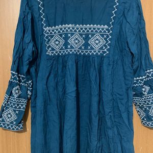 Casual Wear Blue Tunics