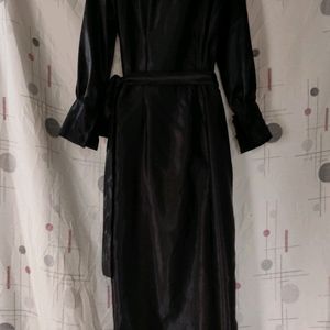 Wrap Satin Dress